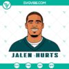Jalen Hurts SVG download with Philadelphia Eagles player design, Hurts So Good SVG files for football fans, digital image for crafting.