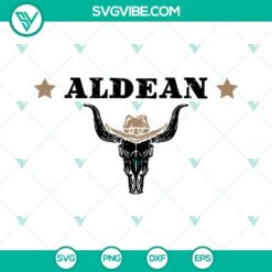 Jason Aldean SVG images with bull skull design for country music fans. Downloadable Aldean SVG files for crafts and projects.