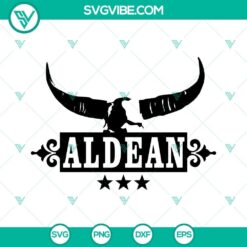 Jason Aldean SVG Files Bundle, Aldean Bull Skull SVG Download, Country Music SVG Image 6