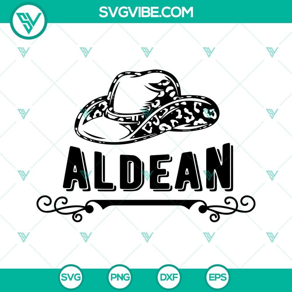 Jason Aldean SVG, Cowboy Hat SVG, Country Music SVG Jason Aldean SVG File with Cowboy Hat and Country Music Theme for crafting projects.