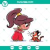 Chibi Disney Jasmine Aladdin SVG file for Cricut, featuring cute character design in PNG, DXF, and EPS formats.