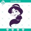 Jazmin Disney themed SVG file featuring Jasmine from Aladdin, in PNG, DXF, EPS formats for Cricut, ideal for crafts and DIY projects.