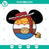 Cowgirl Minnie Mouse head and Jessie Toy Story mouse ears SVG images, perfect for Disney fans.