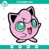 Jigglypuff Pokemon cartoon SVG file with PNG, DXF, and EPS cut files for digital crafting projects.