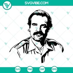 Jim Hopper Stranger Things cut files for Cricut - SVG, PNG, DXF, EPS with detailed designs for crafting.