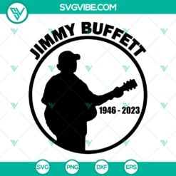Jimmy Buffett themed rip design suitable for SVG, DXF, EPS, and PNG formats, compatible with Silhouette, perfect for crafters.