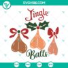 Funny Jingle Balls and Christmas Bells SVG files for holiday crafts. Ideal for Christmas ornaments. Great for DIY projects.