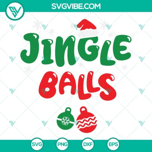 Jingle Balls SVG File, Tinsel Tits SVG File, Funny Christmas Couples Shirt 1