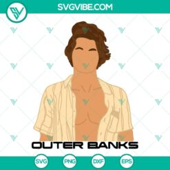 John B Outer Banks, Pogue Life, and OBX themed SVG download files in PNG, DXF, and EPS formats for digital crafting.