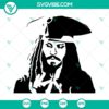 Johnny Depp, Captain Jack Sparrow SVG design, Caribbean Pirate SVG images for download. Great for Disney fans and pirate-themed projects.
