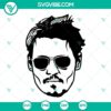 Johnny Depp SVG PNG DXF EPS Cut Files for crafting projects, featuring a digital design of actor Johnny Depp.