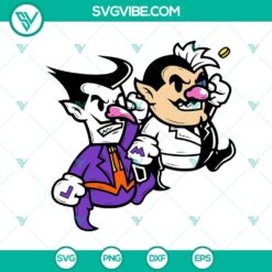 Joker-themed 80s Super Mario Bros SVG, PNG, DXF, and EPS files for use in digital projects.