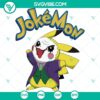 Joker Pikachu SVG for Cricut, digital file with PNG, DXF, EPS formats. Fun design for crafting.