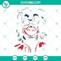 Creepy Joker Batman DC SVG File for Cricut with PNG, DXF, EPS formats. Perfect for Halloween crafts and DIY projects.