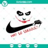 Joker "Why So Serious" SVG file for Halloween design, detailed Joker SVG file for digital project.