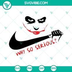 Joker "Why So Serious" SVG file for Halloween design, detailed Joker SVG file for digital project.