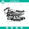 Funny Christmas quote design with text "Jolliest Bunch Of Assholes This Side Of The Nuthouse" in SVG, PNG, and DXF formats.