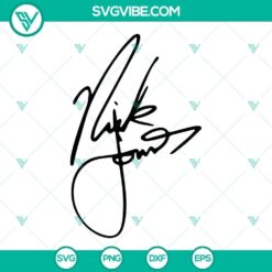 Jonas Brothers Signature SVG File, Nick SVG Image, Joe SVG Image, Kevin Jonas SVG Image 4