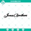 Jonas Brothers SVG Graphics Bundle, Instant Download with Band Logo, Characters, and Lyrics for Crafting Projects.