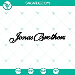 Jonas Brothers SVG Graphics Bundle, Instant Download with Band Logo, Characters, and Lyrics for Crafting Projects.