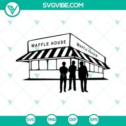 Jonas Brothers Waffle House SVG Download PNG DXF EPS Cut Files For Cricut