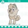Judo themed blue Chow Chow dog embroidery design, perfect for cute cartoon file.