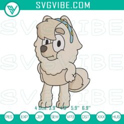 Judo themed blue Chow Chow dog embroidery design, perfect for cute cartoon file.