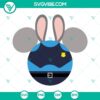 Judy Hopps and Nick Wilde mouse ears SVG download with Mickey head SVG files, Disney characters on a white background.