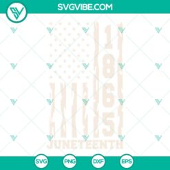 Juneteenth 1865 American Flag SVG Download Bundle, African American SVG Images,