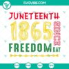 Juneteenth 1865 Freedom Day SVG images with Black History SVG file, celebrating Black history and freedom.