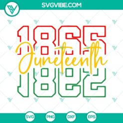 Juneteenth 1865 SVG Image, African American SVG Download, Black History SVG Image,