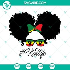 Juneteenth Afro Family Life SVG Bundle featuring Afro Mom Life design - SVG Download for celebrations.
