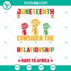Juneteenth themed SVG design showing relationship concept.