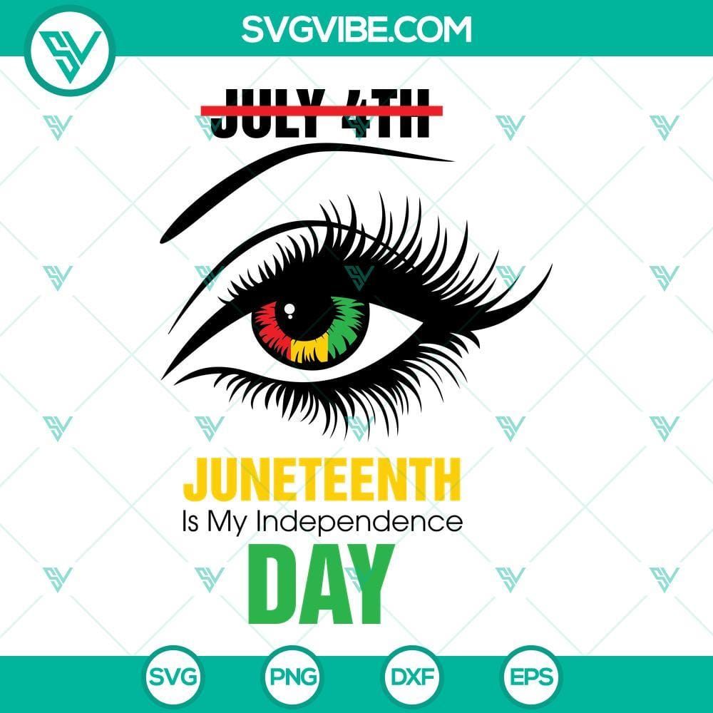 juneteenth-eye-svg-juneteenth-is-my-independence-day-svg-juneteenth-svg-png-dxf-eps-cricut-silhouette-2-mockup.jpg Juneteenth Eye and Independence Day SVG file featuring patriotic design elements, ideal for Juneteenth celebration crafts and projects.