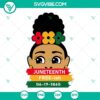 Juneteenth Free Ish 06 19 1865 SVG File featuring an African American Woman design for digital use.