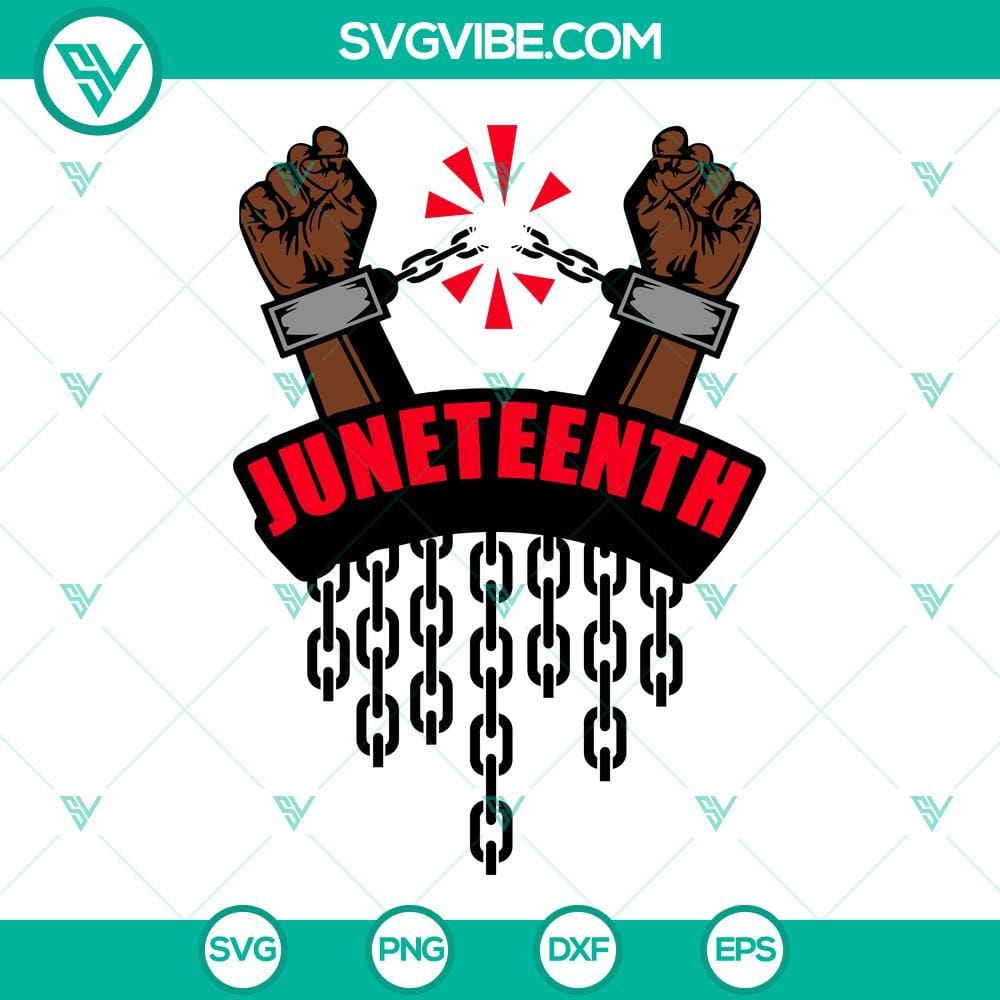 juneteenth-hand-broken-chain-svg-black-freedom-svg-black-history-svg-black-power-svg-png-dxf-eps-3-mockup.jpg Juneteenth hand with broken chain SVG images for Black Freedom celebration, ideal for digital use.