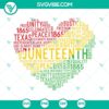 Juneteenth Heart SVG with Black Lives Matter designs, perfect for Freedom Day projects and celebrations.