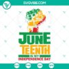 Juneteenth 1865 SVG design, Independence Day theme, Juneteenth SVG download for digital use.