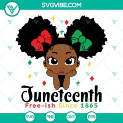 Juneteenth Peekaboo Little Black Girl SVG with Juneteenth design elements, downloadable SVG images for crafting projects.