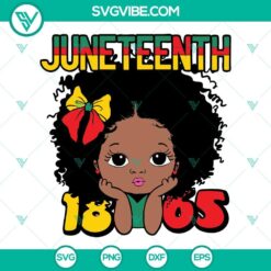 Juneteenth Peekaboo Girl SVG File Bundle, Cute Black African American 6