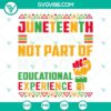 Juneteenth education absence concept in K12 curriculum. Black history, learning gap, importance of diversity education.