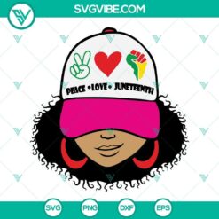 Juneteenth SVG bundle with Black Girl and 1865 designs, celebrating Juneteenth holiday. Perfect for digital projects.