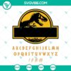 Jurassic World and Park logo SVG template design for digital use.