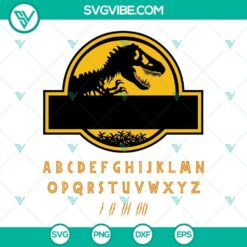 Jurassic World and Park logo SVG template design for digital use.