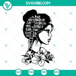 Just A Girl Who Loves Books SVG File, Lady Library SVG Images, A Well Read - Feminine digital design featuring books and reading theme.