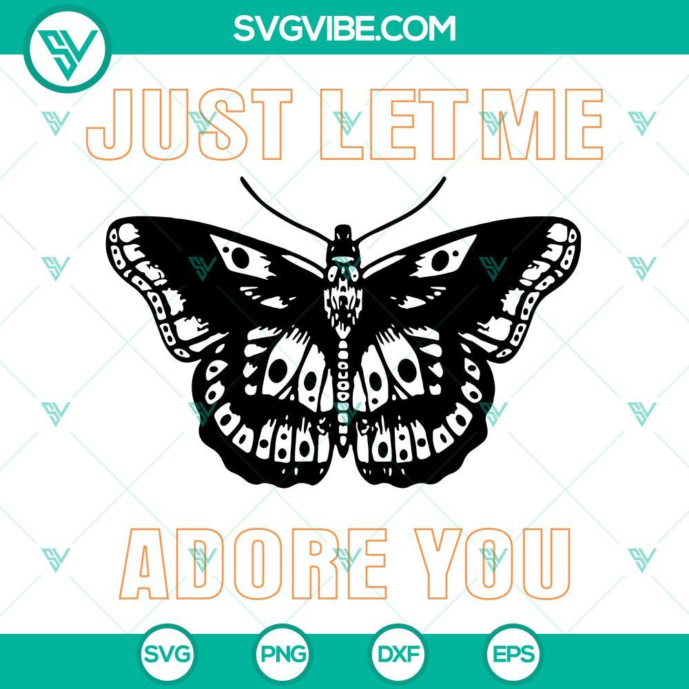 Just Let Me Adore You SVG, Moth SVG, Harry Styles SVG PNG DXF EPS Harry Styles themed moth SVG design downloadable file with multiple file formats - PNG, DXF, EPS.