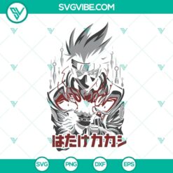 Kakashi Hatake, Naruto, and Japanese Manga Anime SVG files for download in PNG and DXF formats.