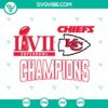 Kansas City Chiefs Super Bowl 2023 champions design SVG, PNG, DXF, and EPS cut files for download.