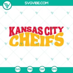 Kansas City Chiefs football team logo SVG file for cutting machines. Great for DIY projects.
