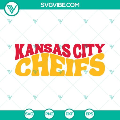 Kansas City Chiefs football team logo SVG file for cutting machines. Great for DIY projects.
